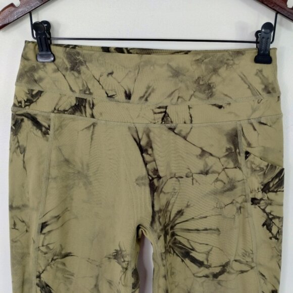 Alphalete Alphalux Force Leggings Size Small High Rise Cactus Green Workout Gym - Picture 3 of 7